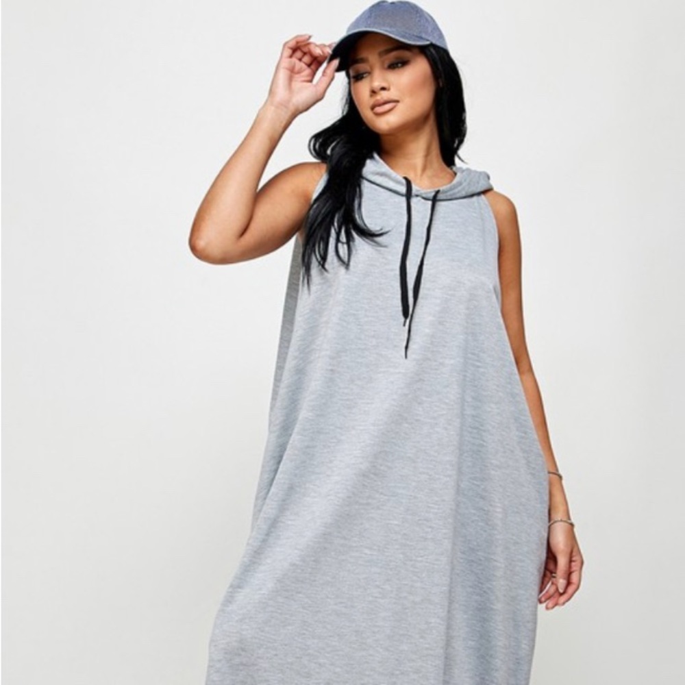 Hooded Sweatshirt Dress